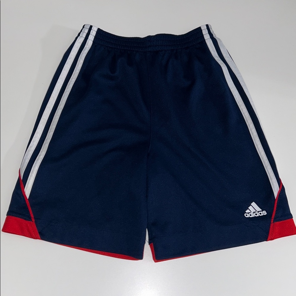 Adidas Boy’s Navy Basketball Athletic Gym Shorts Size 7